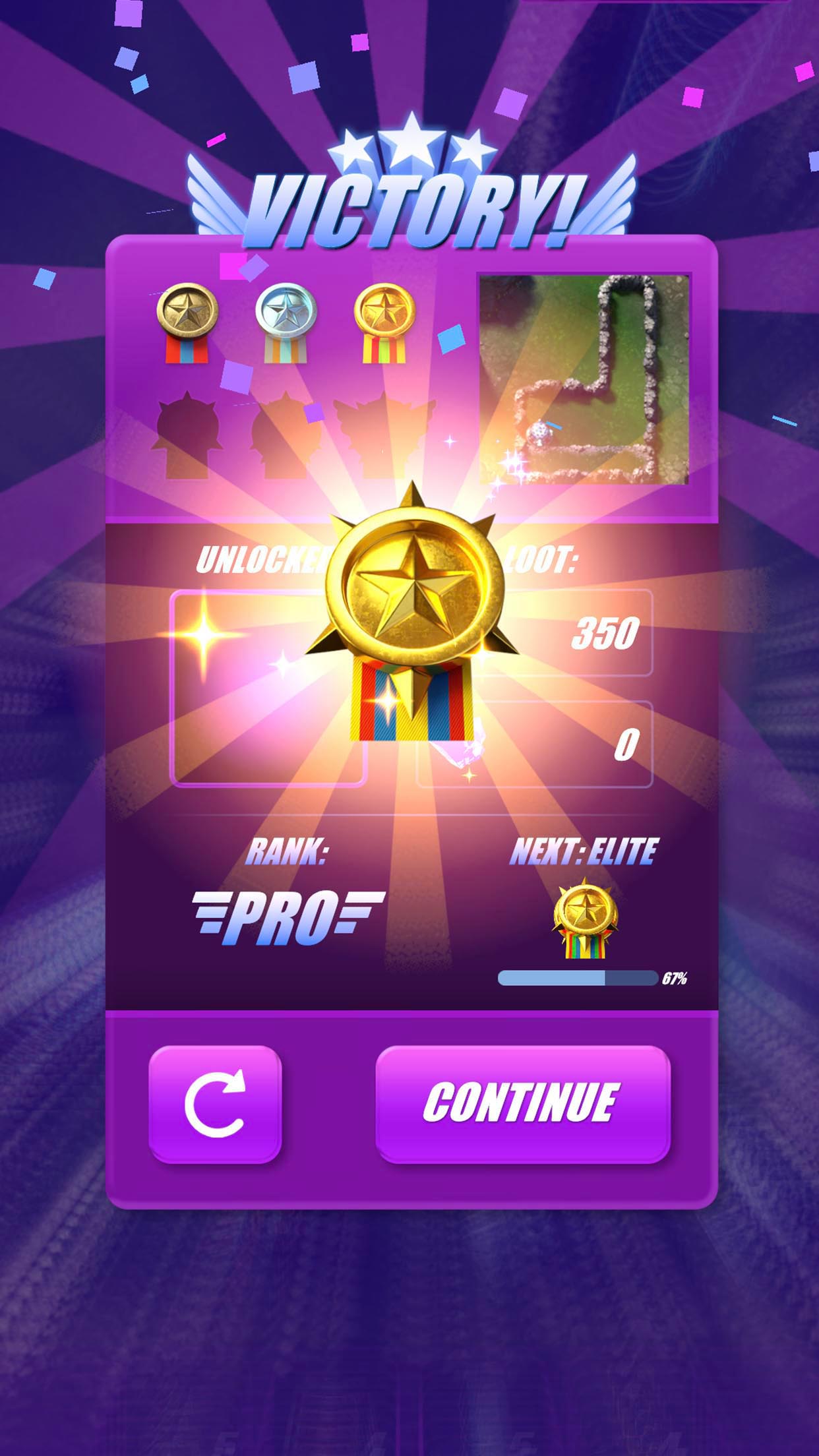 Earn medals in the Elite mode